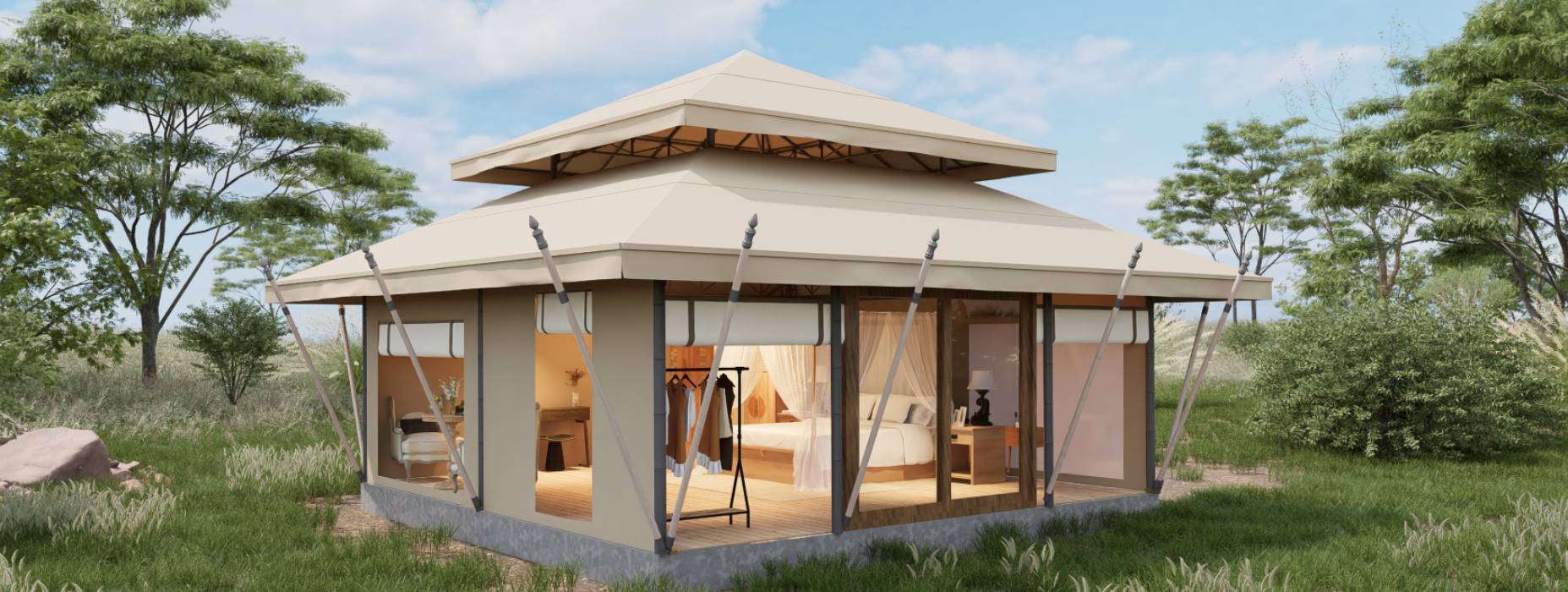 密山市户外野奢帐篷